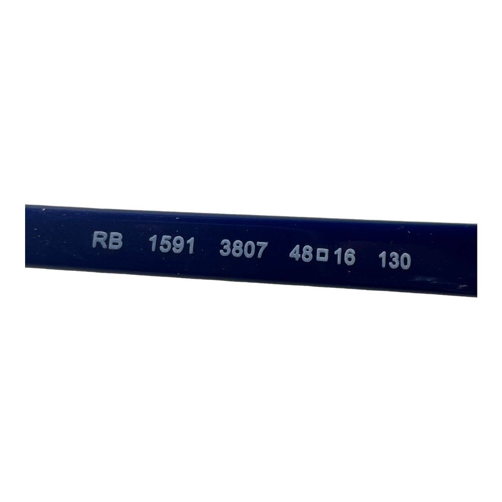 Ray-Ban Small Eyeglasses RB 1591 3807 Purple Blue Rectangular Frame 48[]16 H4834 - Picture 5 of 7